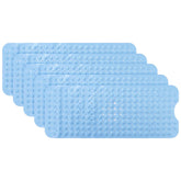 Kuber Industries Bath Mat | PVC Bathroom Mat | Shower Bath Mat | Floor Tub Mat | Bathroom Mud Mat | Anti-Skid Shower Bathroom Mat | M-YSD-40A |Pack of 5| Sky Blue